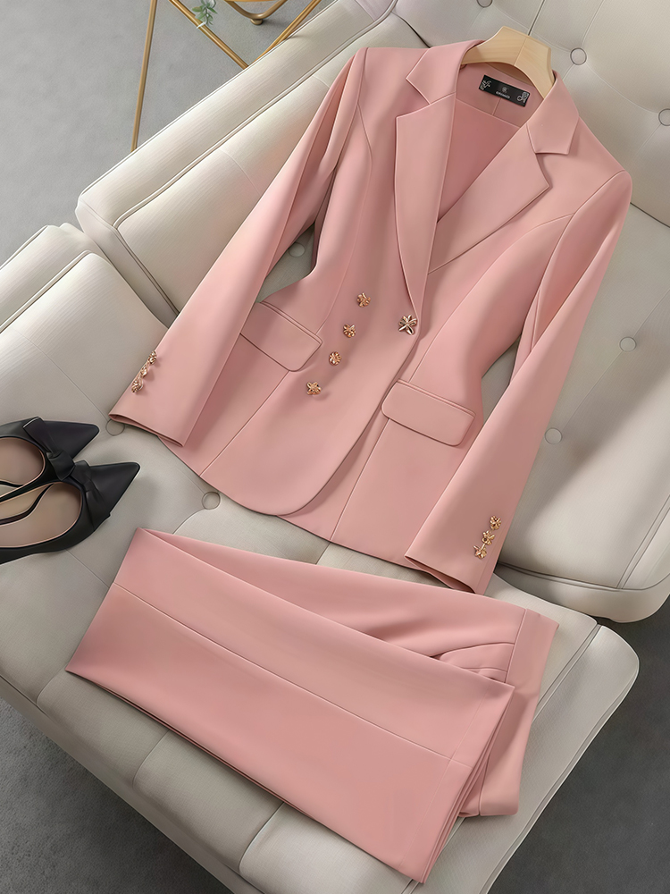 Women Formal Wear Set - 2Pcs Women's Temperament Set Long Sleeved