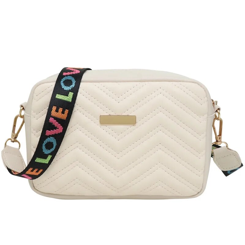 Shoulder Bag Structured - Rilibegan Embroidered Camera Bag PU Material