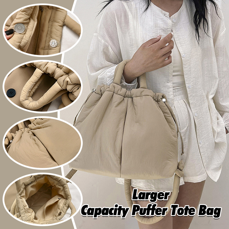 Shoulder Bag Structured - New Fashion Puffer Tote Bag Nylon