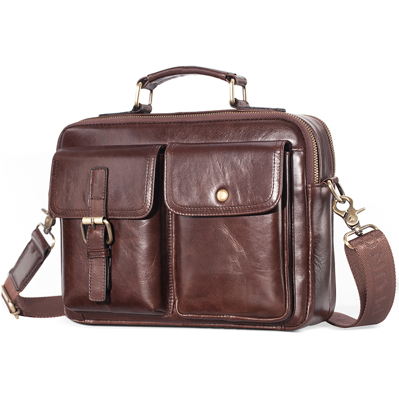 Shoulder Bag Structured - Brand New Cowhide Leather Messenger Bag