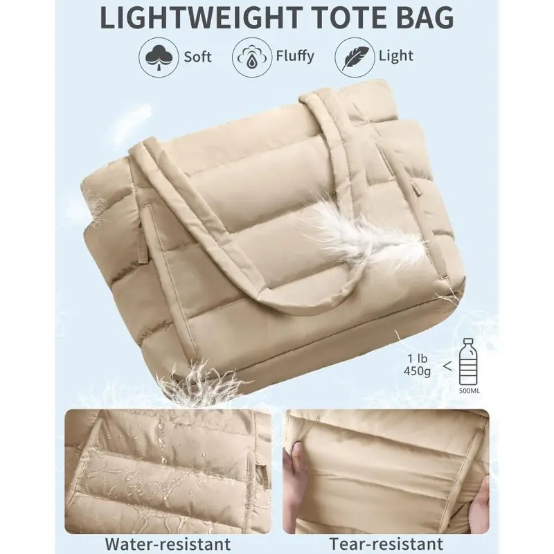 Large Capacity Padded Handbag  - Shoulder Bag Structured reseña y precio