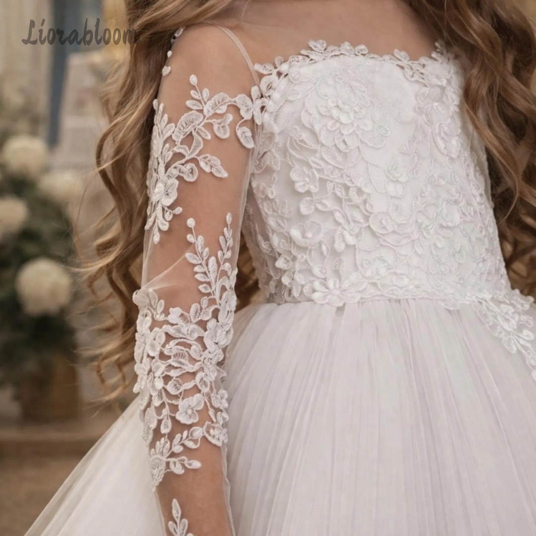 Girls' Lace Wedding Dress Cust - Formal Attire Woman reseña y precio
