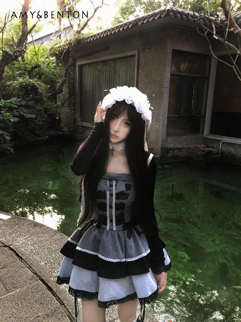 Original Lolita Style Dress Su - Shift Dress Sleeveless reseña y precio