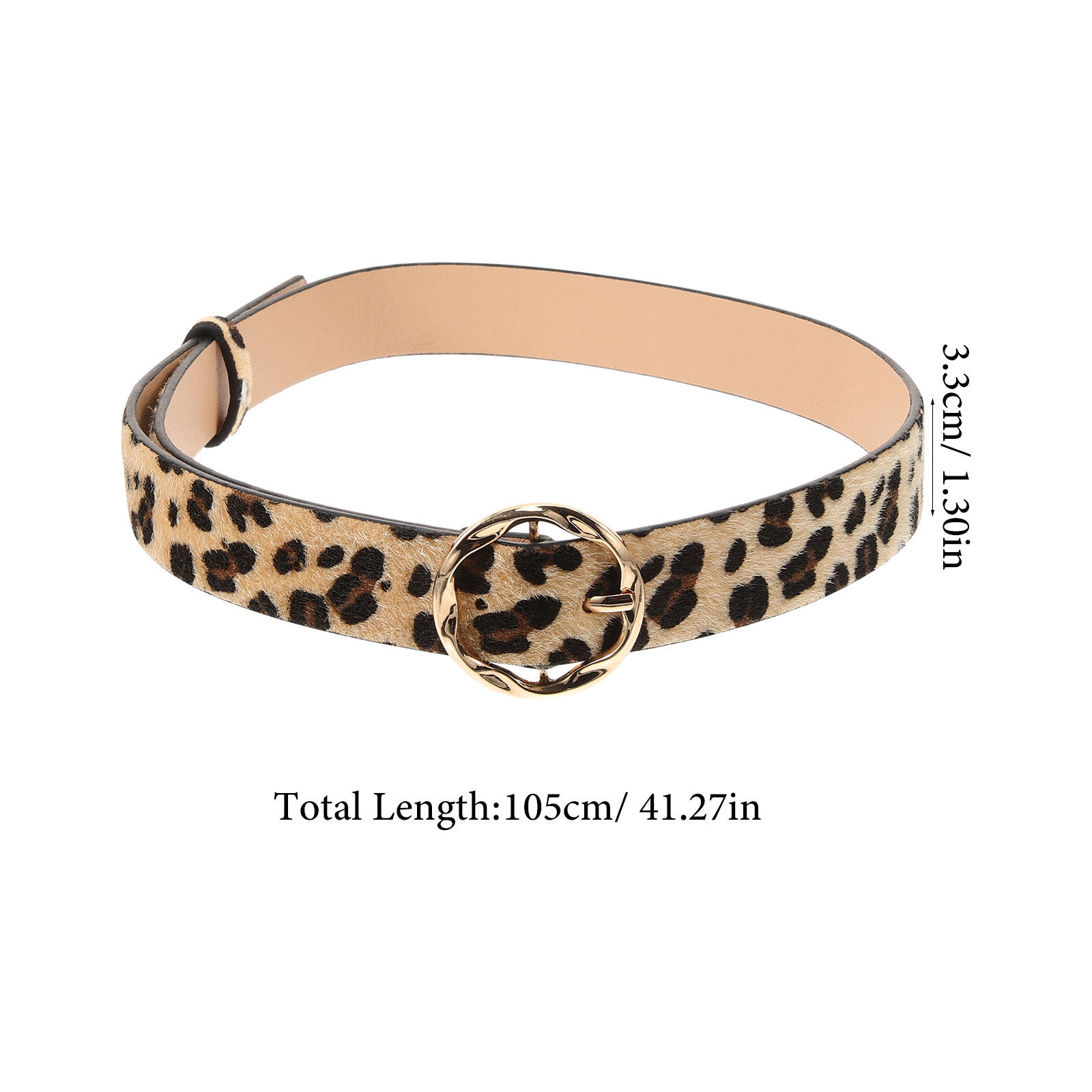 Leopard PU Belt Women Stylish  - Women Formal Wear With Jeans reseña y precio