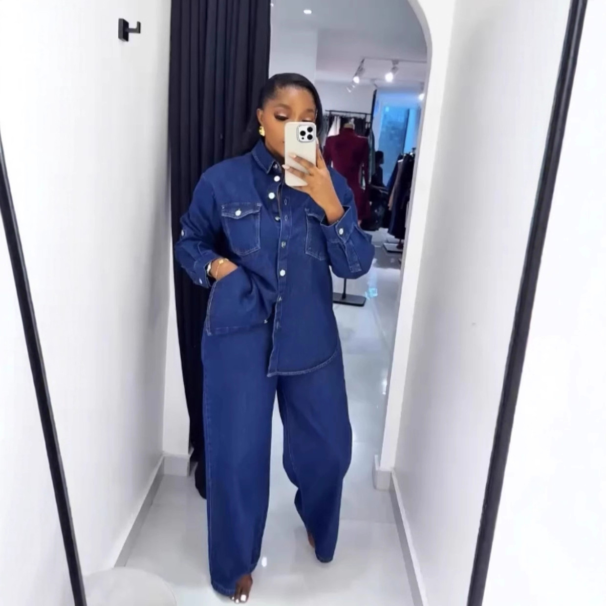 Jeans 2 Piece Sets Women Denim - Women Formal Wear Set reseña y precio