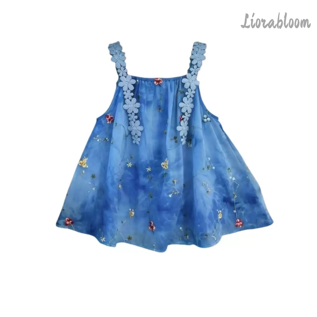 Starry Sky Themed Girls' Dress - Formal Attire Woman reseña y precio