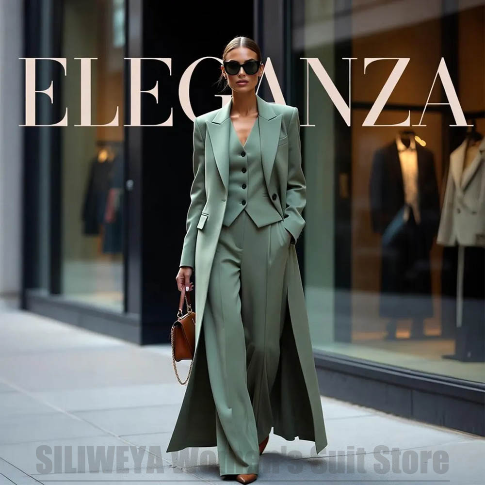 Chic Women's Suit Set Three Pi - Women Formal Wear Pants reseña y precio