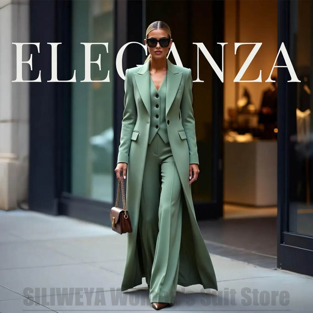 Chic Women's Suit Set Three Pi - Women Formal Wear Pants reseña y precio