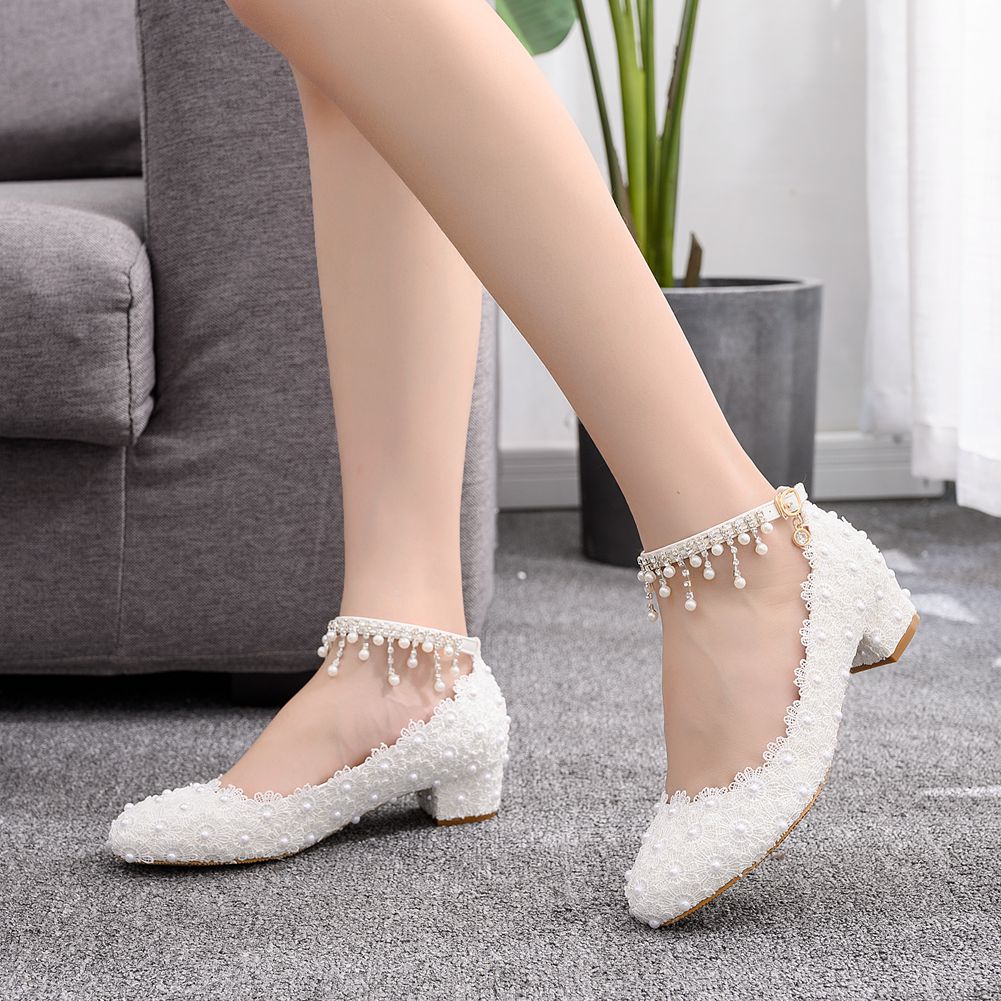 Women's Closed Toe Low Chunky  - Women'S Formal Wear For Wedding reseña y precio