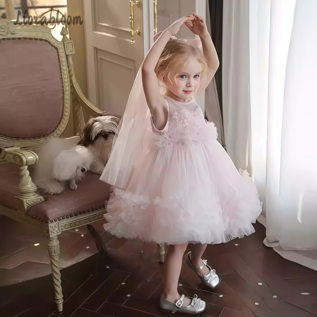 Girls' Tulle Gown Layered Skir - Formal Attire Woman reseña y precio