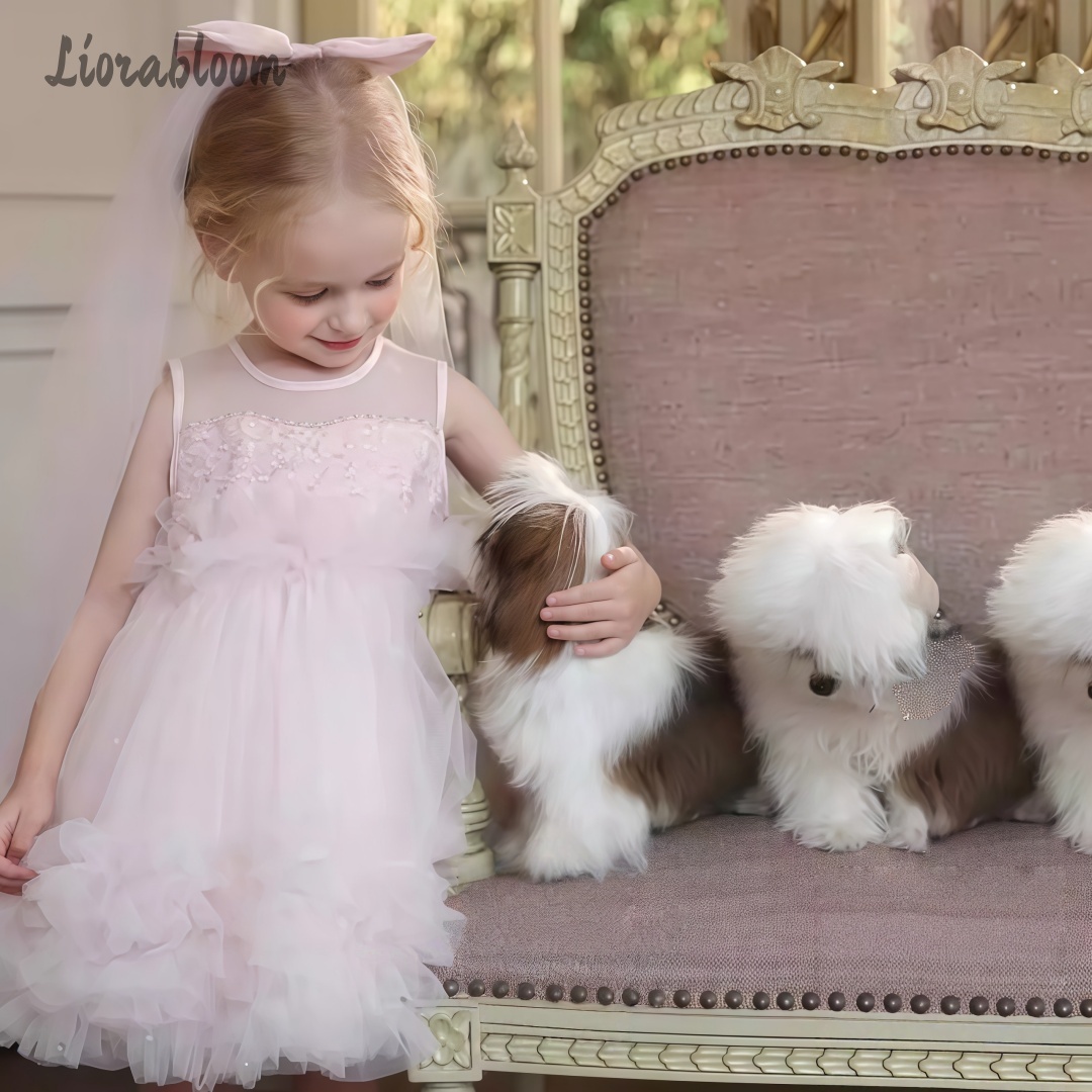 Girls' Tulle Gown Layered Skir - Formal Attire Woman reseña y precio