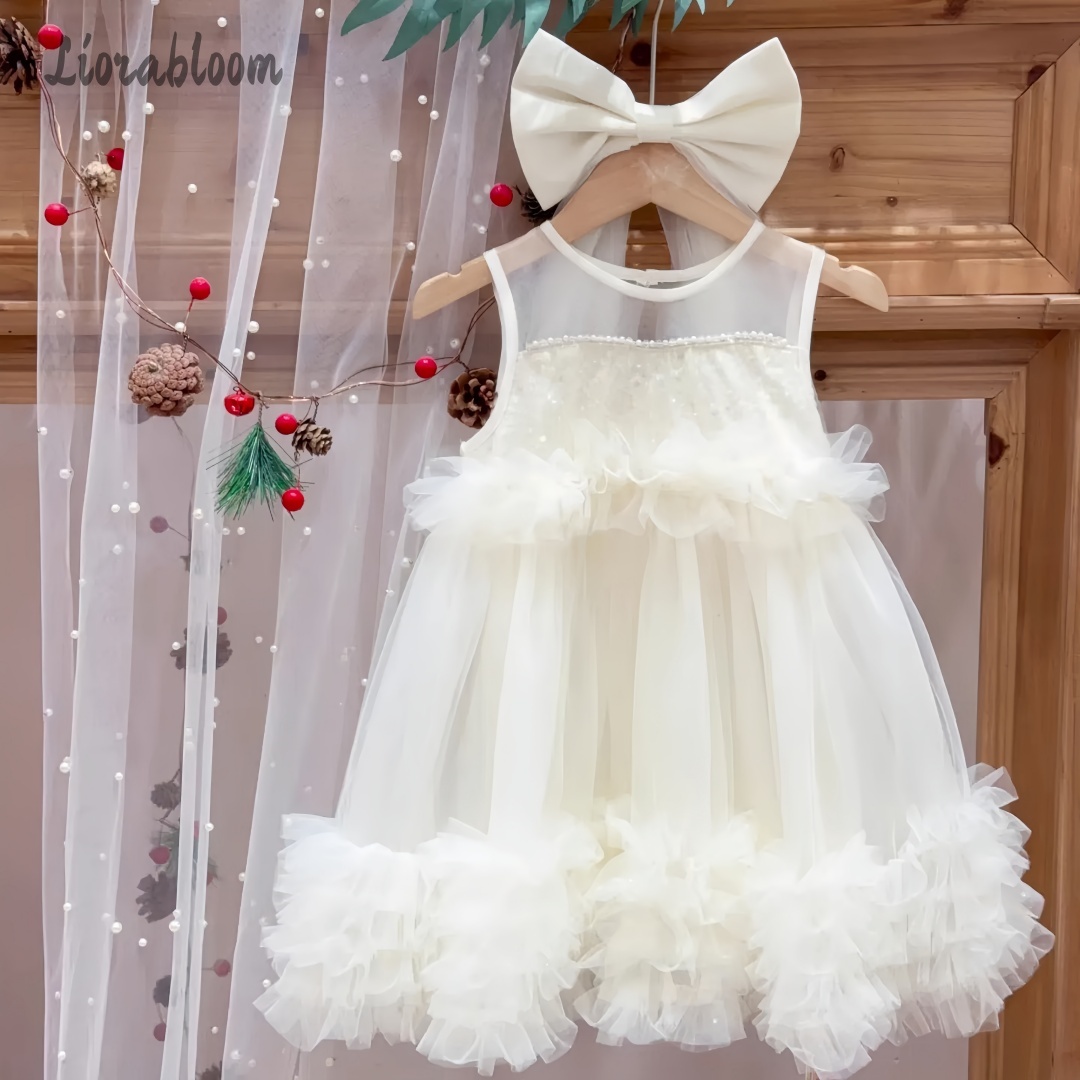 Girls' Tulle Gown Layered Skir - Formal Attire Woman reseña y precio