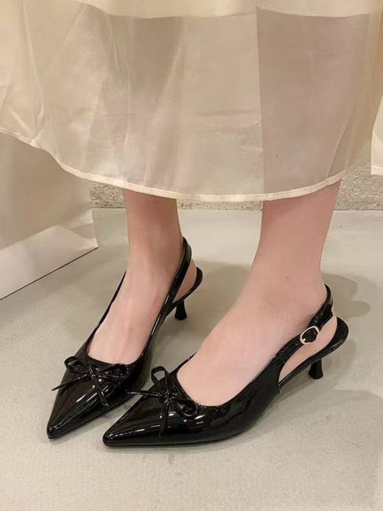 Women Patent Leather Bow Point - Women Formal Wear With Shoes reseña y precio