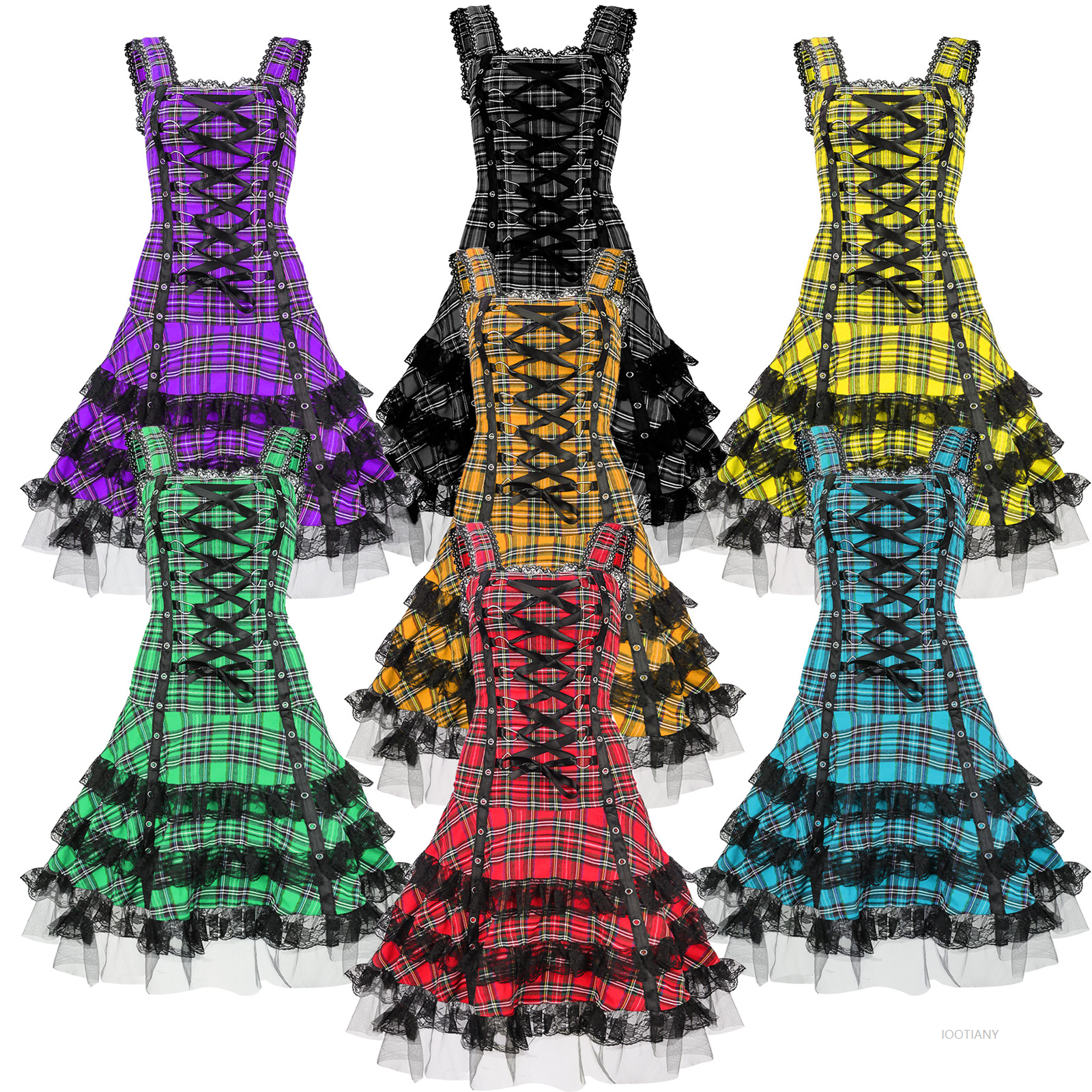 Personalized Lolita Plaid Summ - Shift Dress Sleeveless reseña y precio