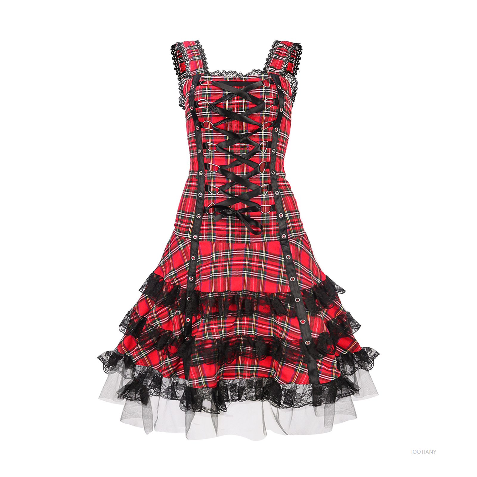 Personalized Lolita Plaid Summ - Shift Dress Sleeveless reseña y precio