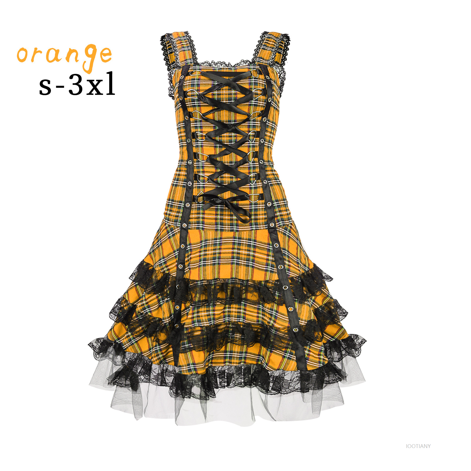Personalized Lolita Plaid Summ - Shift Dress Sleeveless reseña y precio