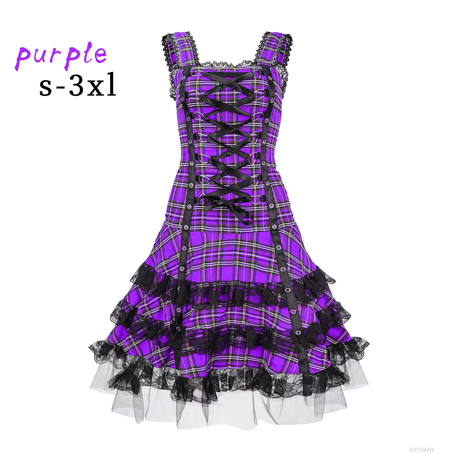 Personalized Lolita Plaid Summ - Shift Dress Sleeveless reseña y precio