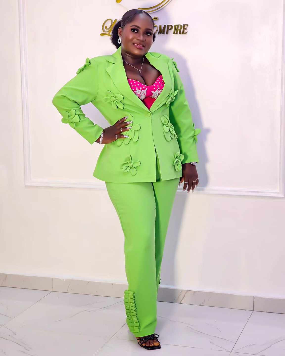Plus Size Green Women Blazer S - Women Formal Wear For Plus Size reseña y precio