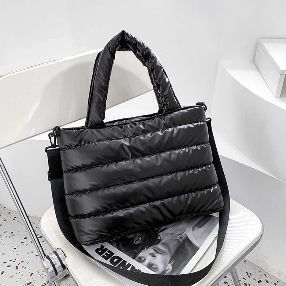 Women Puffer Tote Bag Quilted  - Shoulder Bag Structured reseña y precio