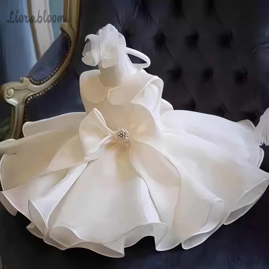 White Pearl Embellished Dress  - Formal Attire Woman reseña y precio