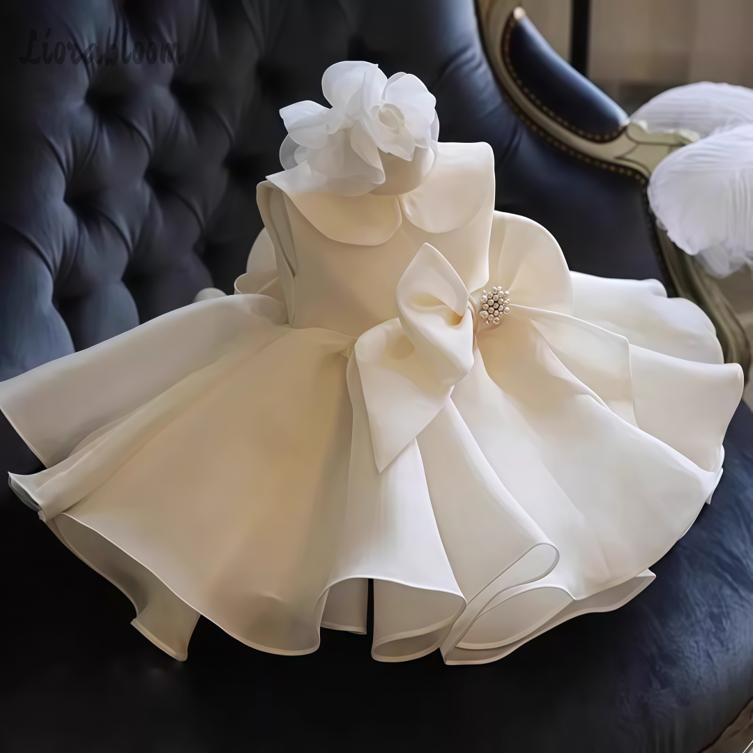 White Pearl Embellished Dress  - Formal Attire Woman reseña y precio
