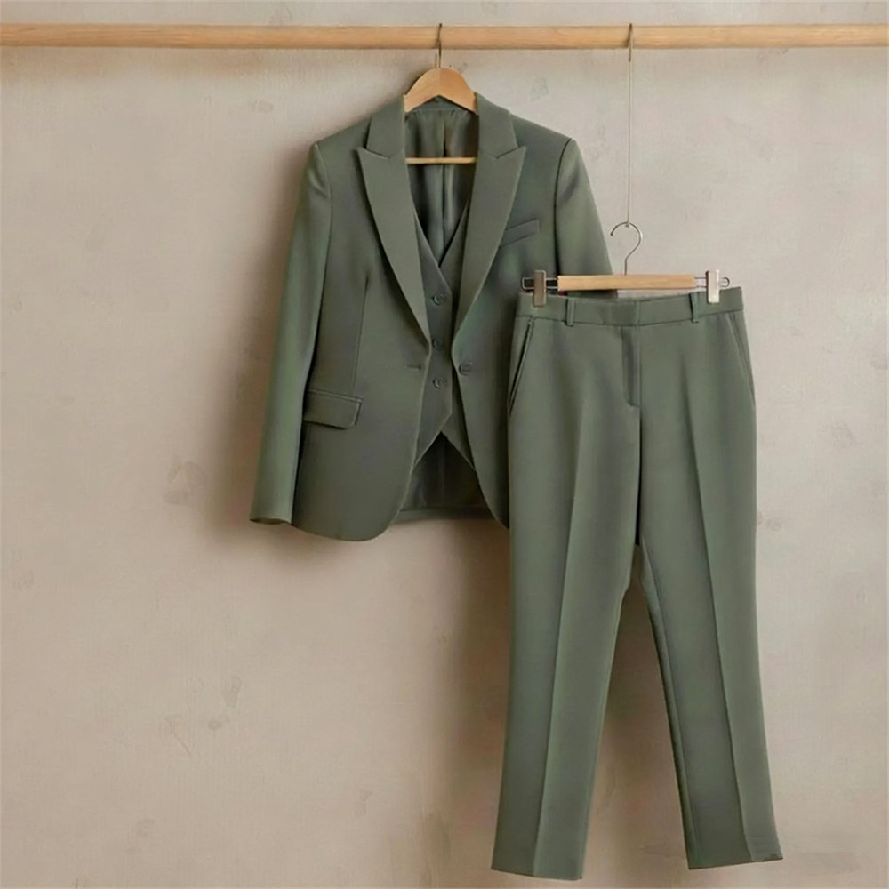 New Sage Green Women's Suit 3  - Women'S Formal Wear Pants reseña y precio
