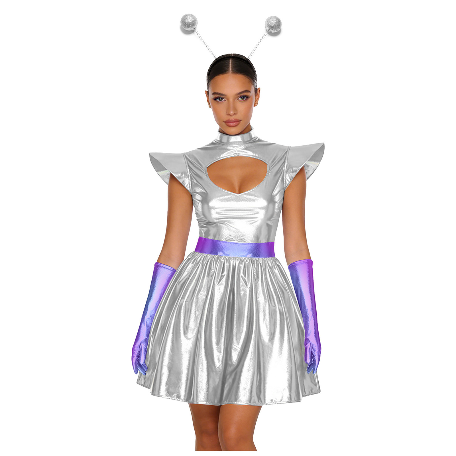 Women Shiny Alien Outerspace C - Shift Dress Sleeveless reseña y precio