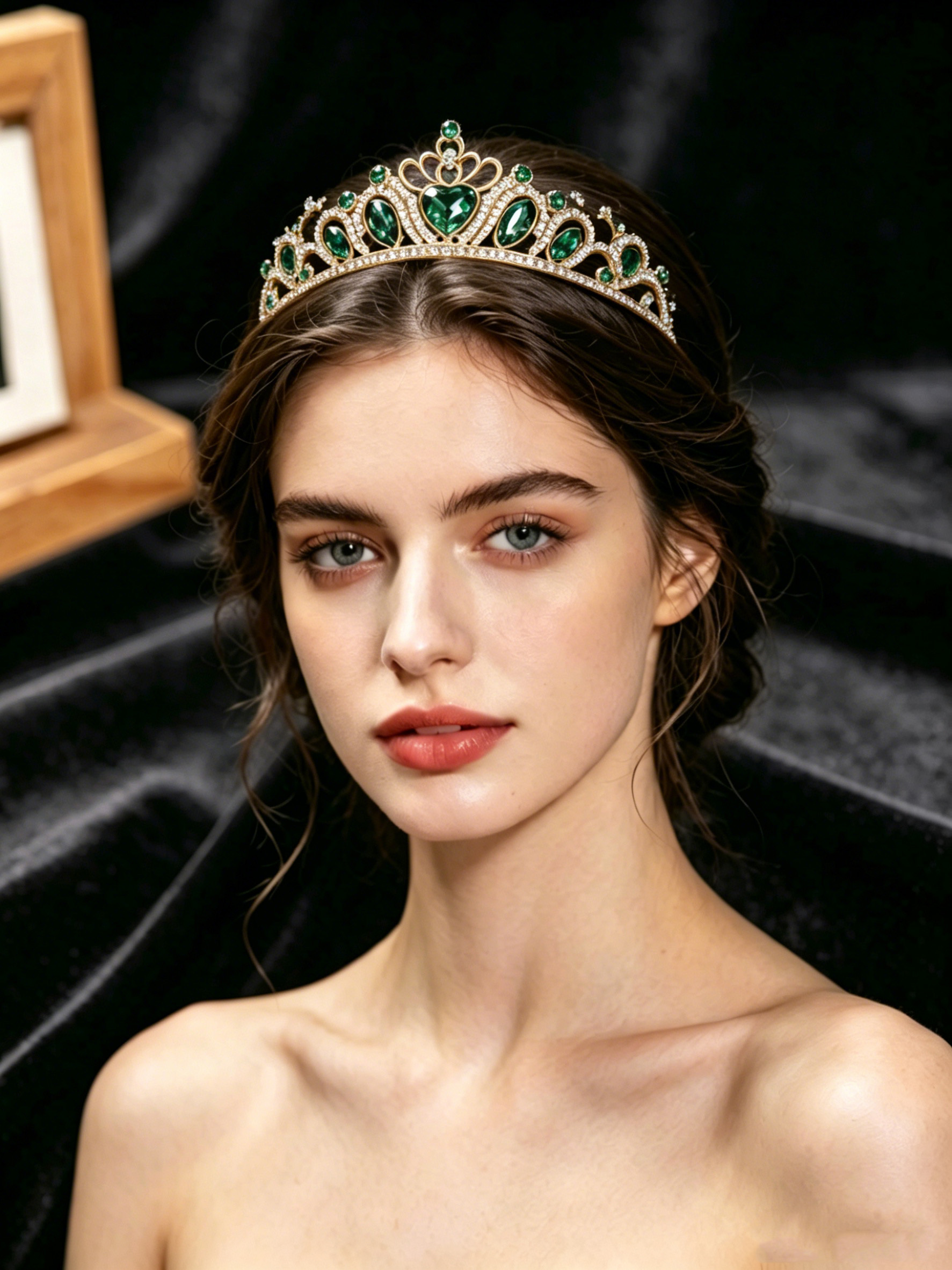 Retro Heart-Shaped Emerald Gre - Women'S Formal Wear For Wedding reseña y precio