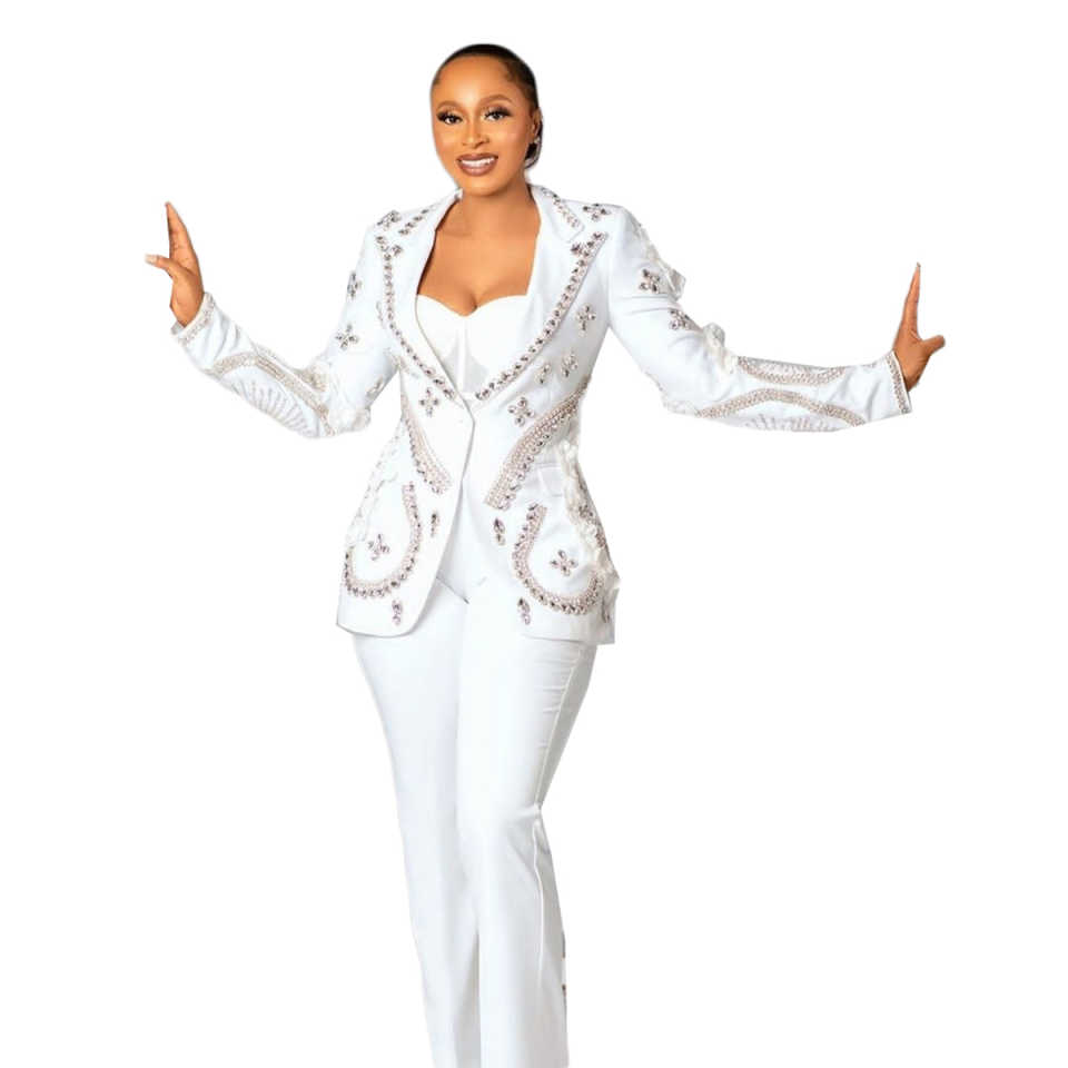 Luxury Women Pants Suits 2 Pcs - Women Formal Wear For Plus Size reseña y precio