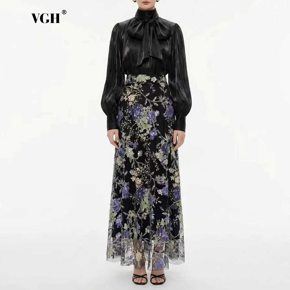 VGH Elegant Chic Black Floral  - Women Formal Wear Set reseña y precio