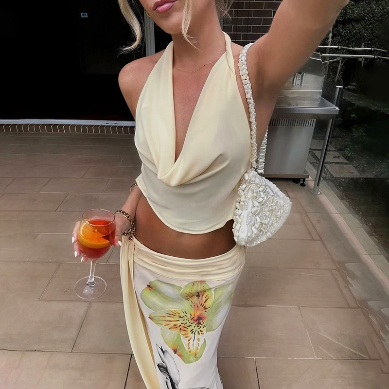 TARUXY Sexy Long Skirt Two Pie - Shift Dress Sleeveless reseña y precio
