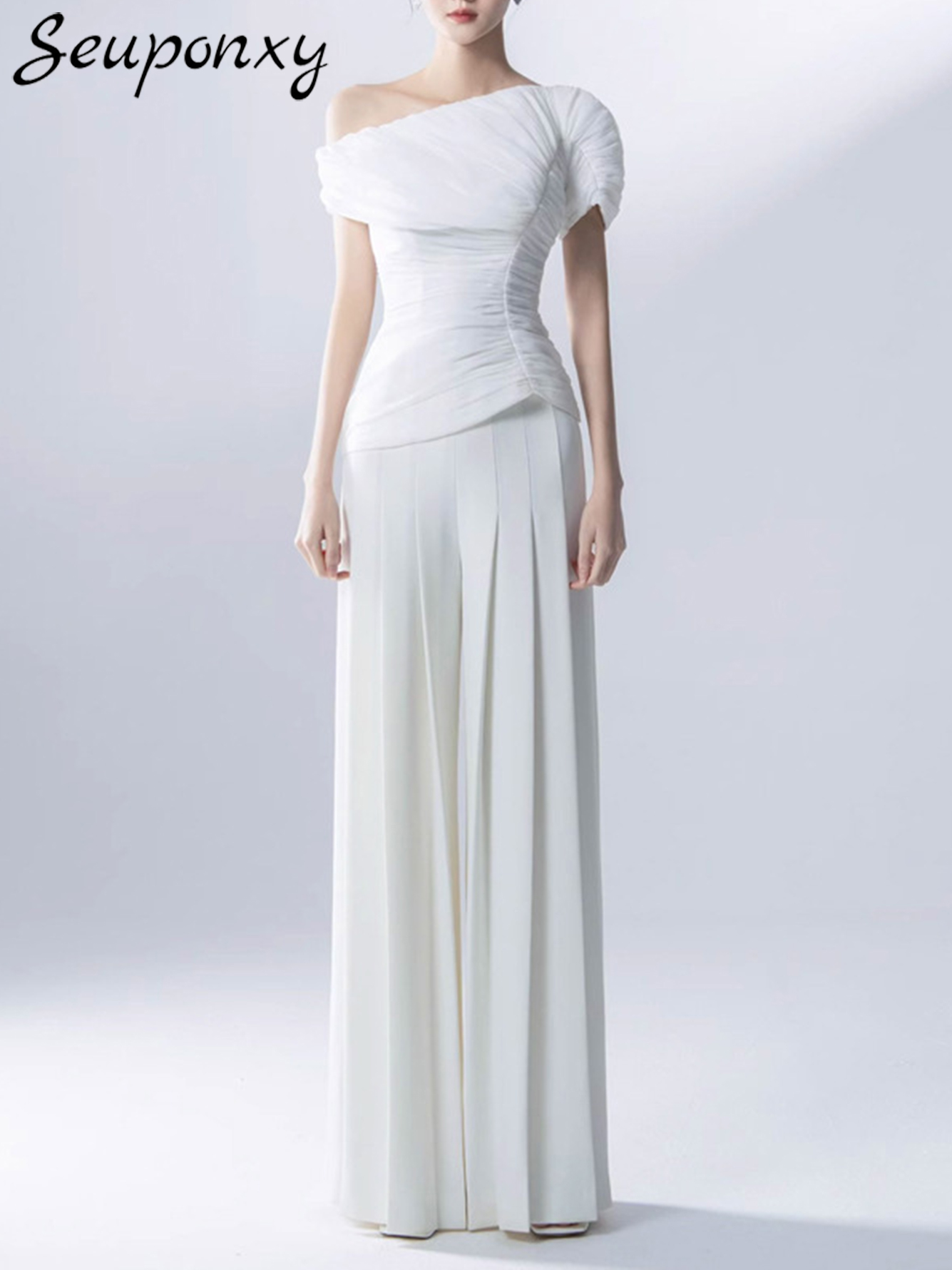 High Quality Summer New White  - Women'S Formal Wear Pants reseña y precio