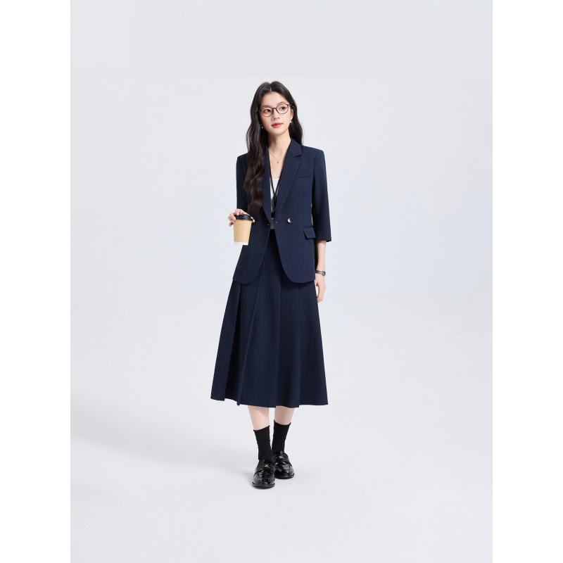 Navy Blue Women's Suit Set for - Women Formal Wear Pants reseña y precio