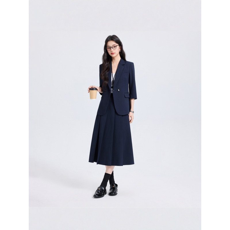 Navy Blue Women's Suit Set for - Women Formal Wear Pants reseña y precio