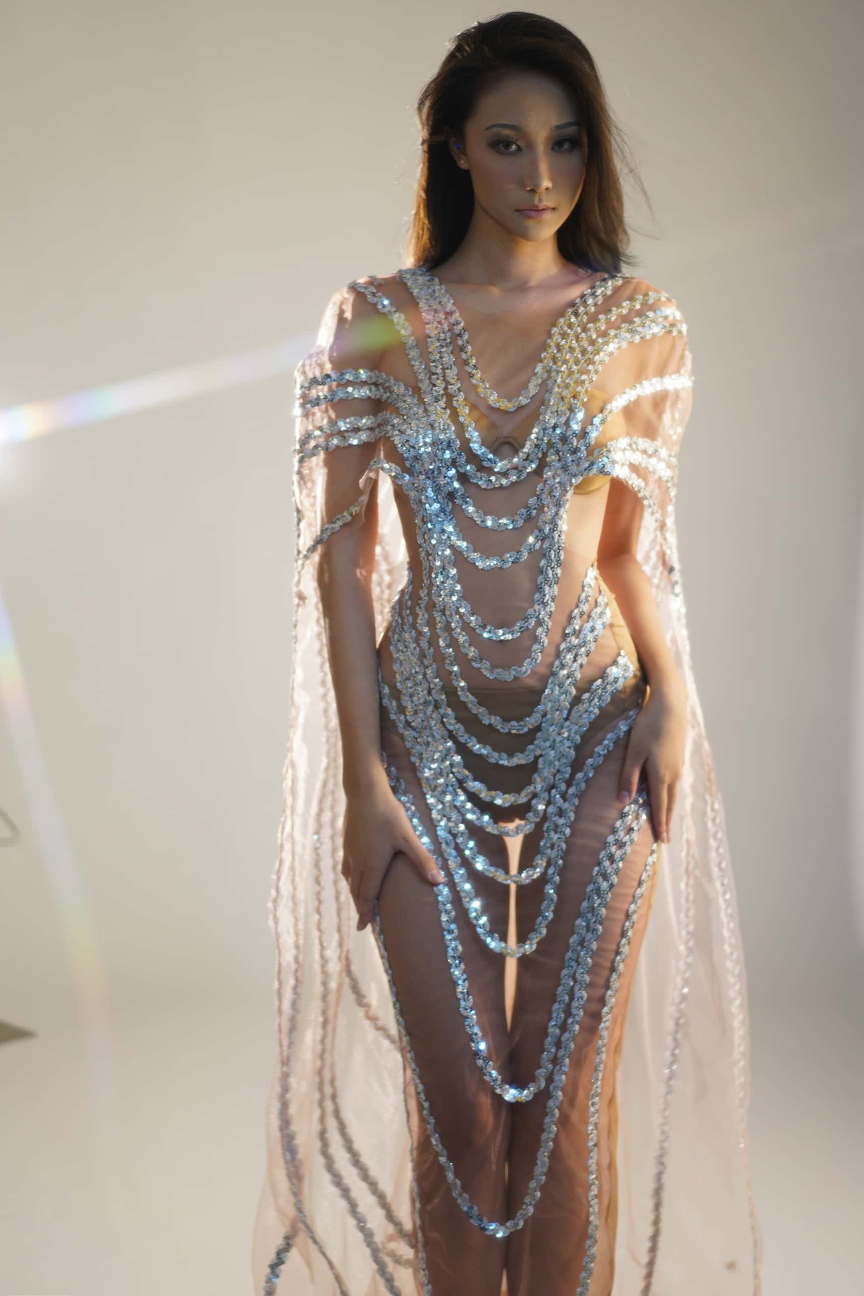 Silver Sequins Dress Birthday  - Shift Dress Sleeveless reseña y precio