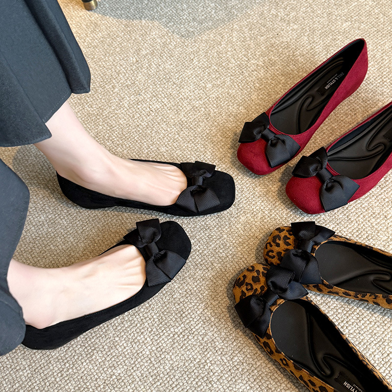 Multi-Color Suede Ballet Flats - Women Formal Wear With Shoes reseña y precio
