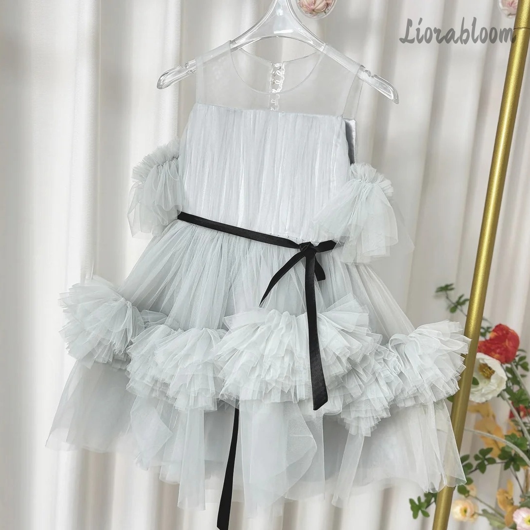 Girls' Exquisite Tulle Gown Cu - Formal Attire Woman reseña y precio