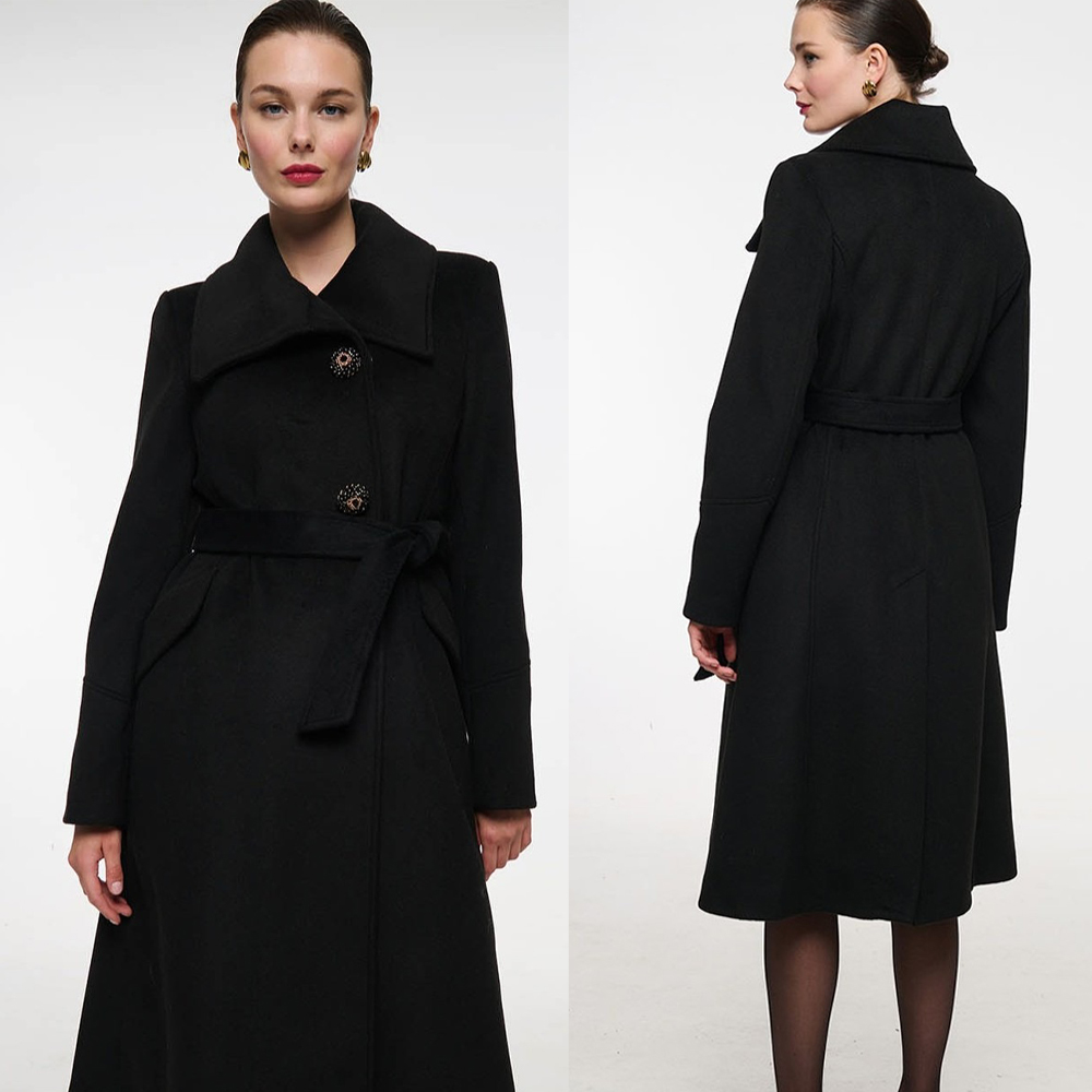 Vintage Black Stand Collar Wom - Women Formal Wear For Plus Size reseña y precio