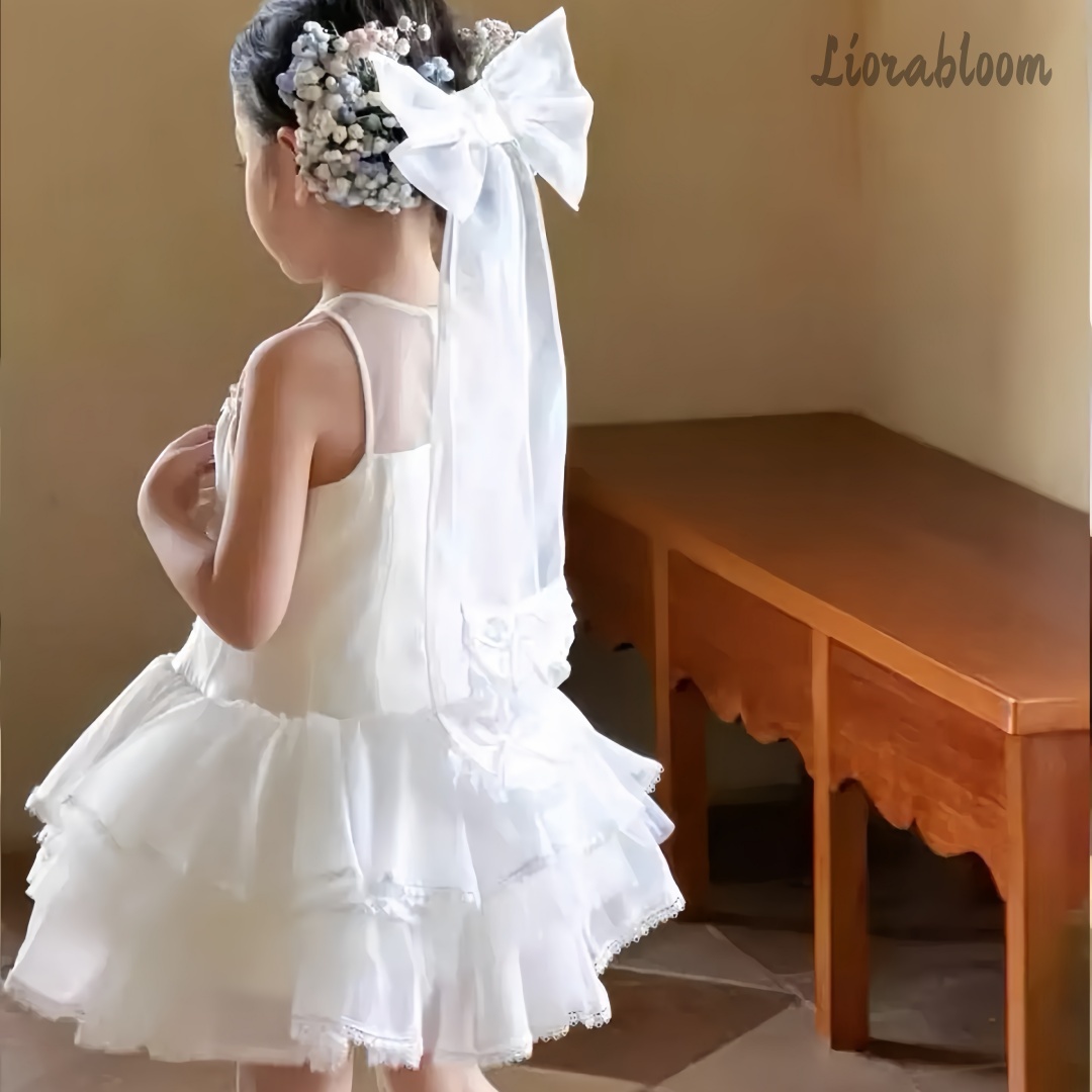 Girls' White Embroidered Forma - Formal Attire Woman reseña y precio