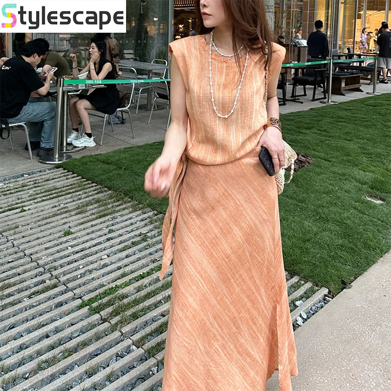 Large Size Stylish Two-piece S - Shift Dress Sleeveless reseña y precio