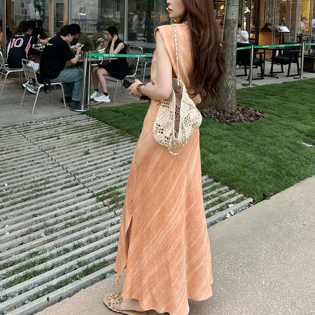 Large Size Stylish Two-piece S - Shift Dress Sleeveless reseña y precio