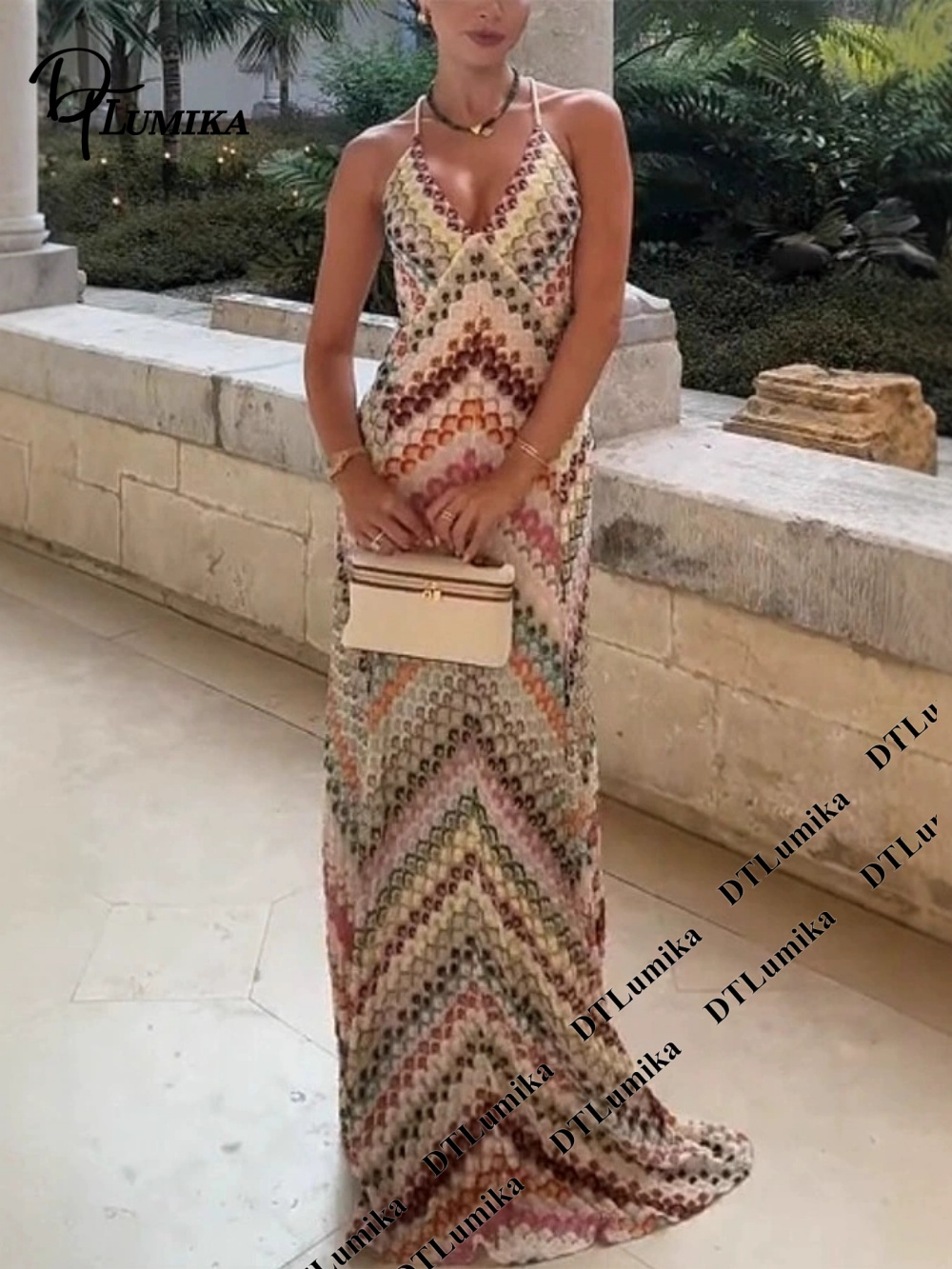 DTLumika Bohemian Print Maxi D - Women'S Formal Resort Wear reseña y precio