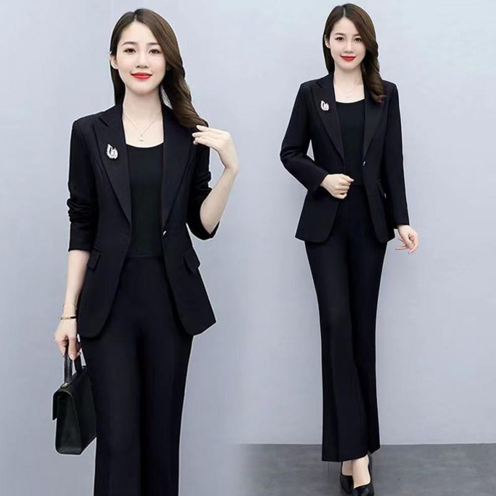2 Pcs/Set Lady Formal Coat Pan - Women'S Formal Wear Pants reseña y precio