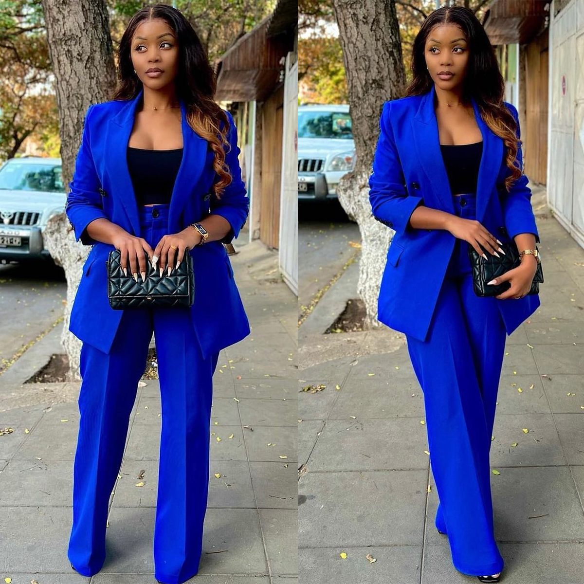 Royal Blue Women Pants Suits 2 - Women Formal Wear For Plus Size reseña y precio
