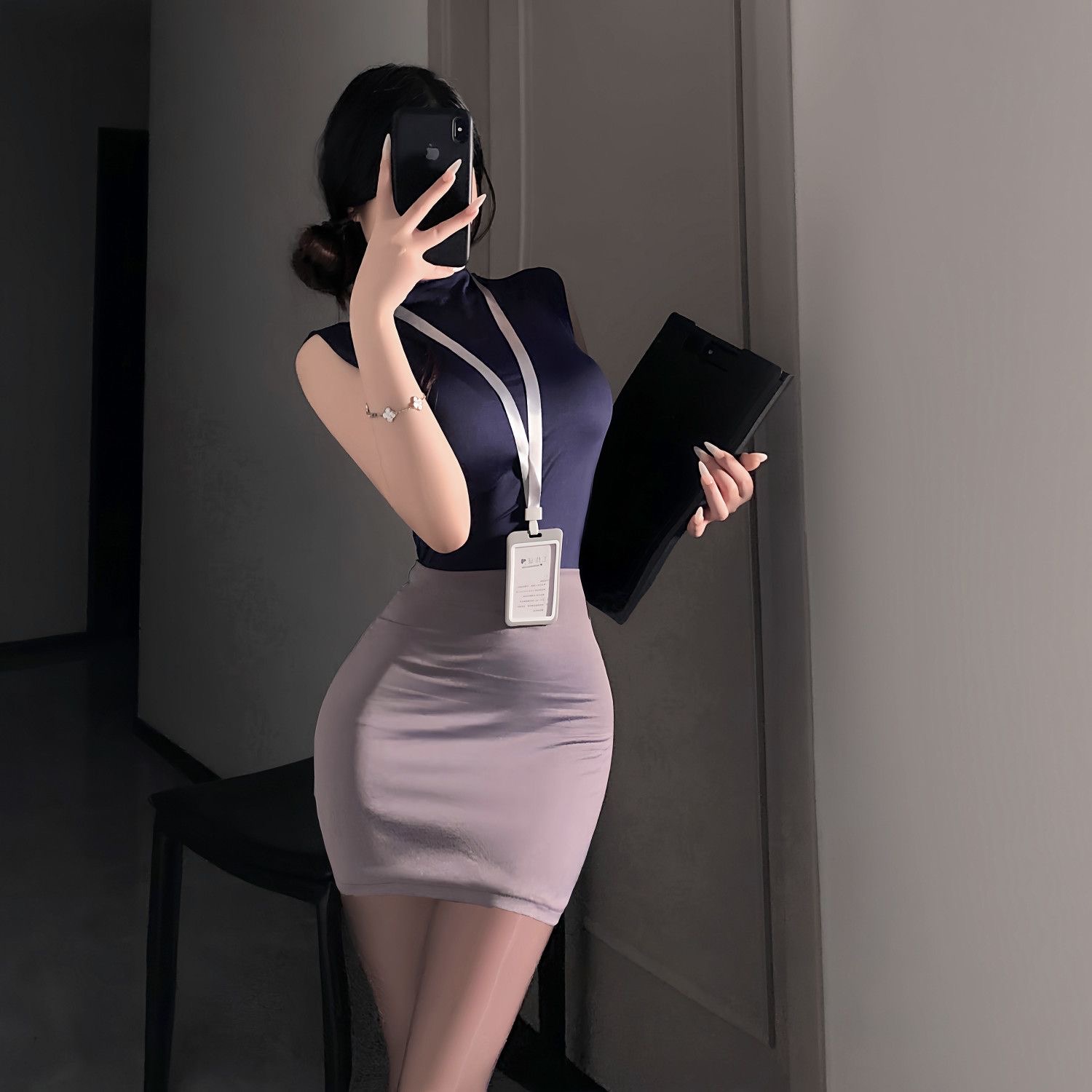 Sweet Skirts Set OL Sexy Pure  - Shift Dress Sleeveless reseña y precio