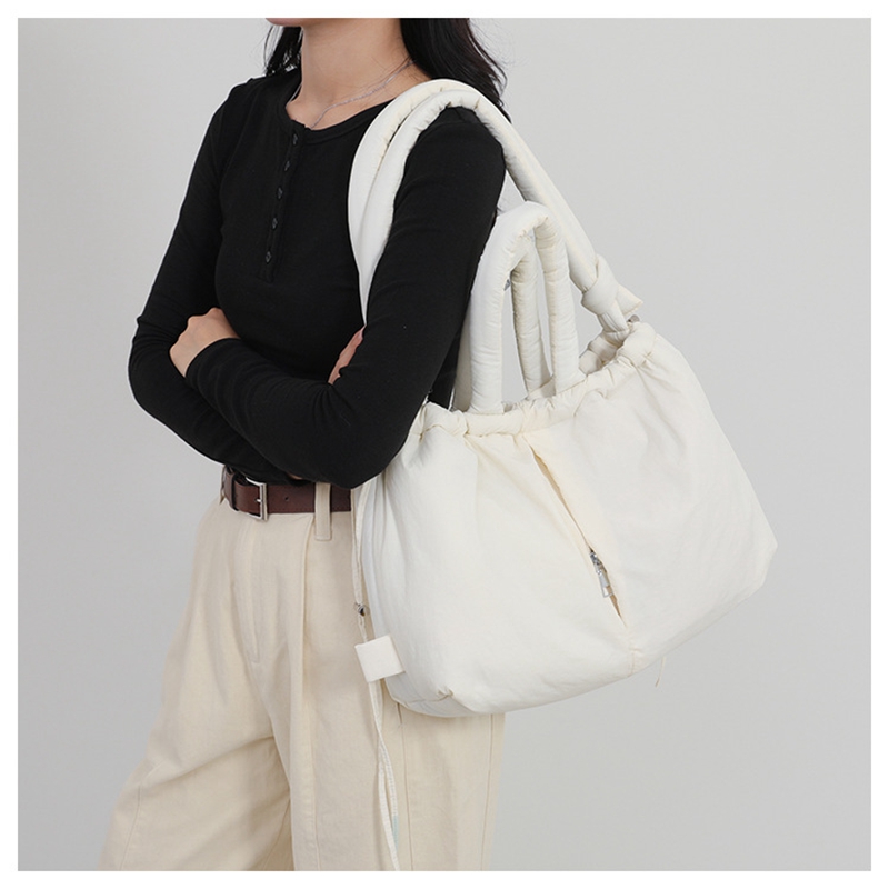 Women's New Bag Down Padded Ja - Shoulder Bag Structured reseña y precio