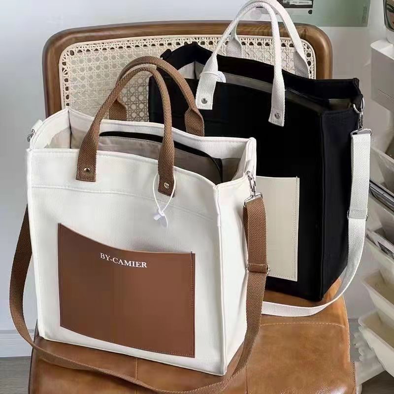 Canvas Sholder Bag Lunch Bag f - Shoulder Bag Structured reseña y precio